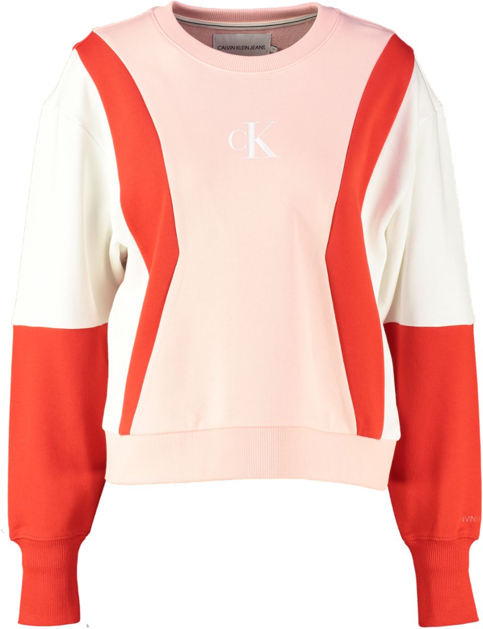 Calvin Klein Sweater COLOR BLOCK CREW NEC