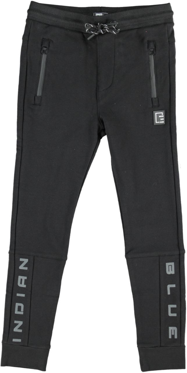Indian Blue Jeans Jog Pant Basic Zip Broeken - Zwart