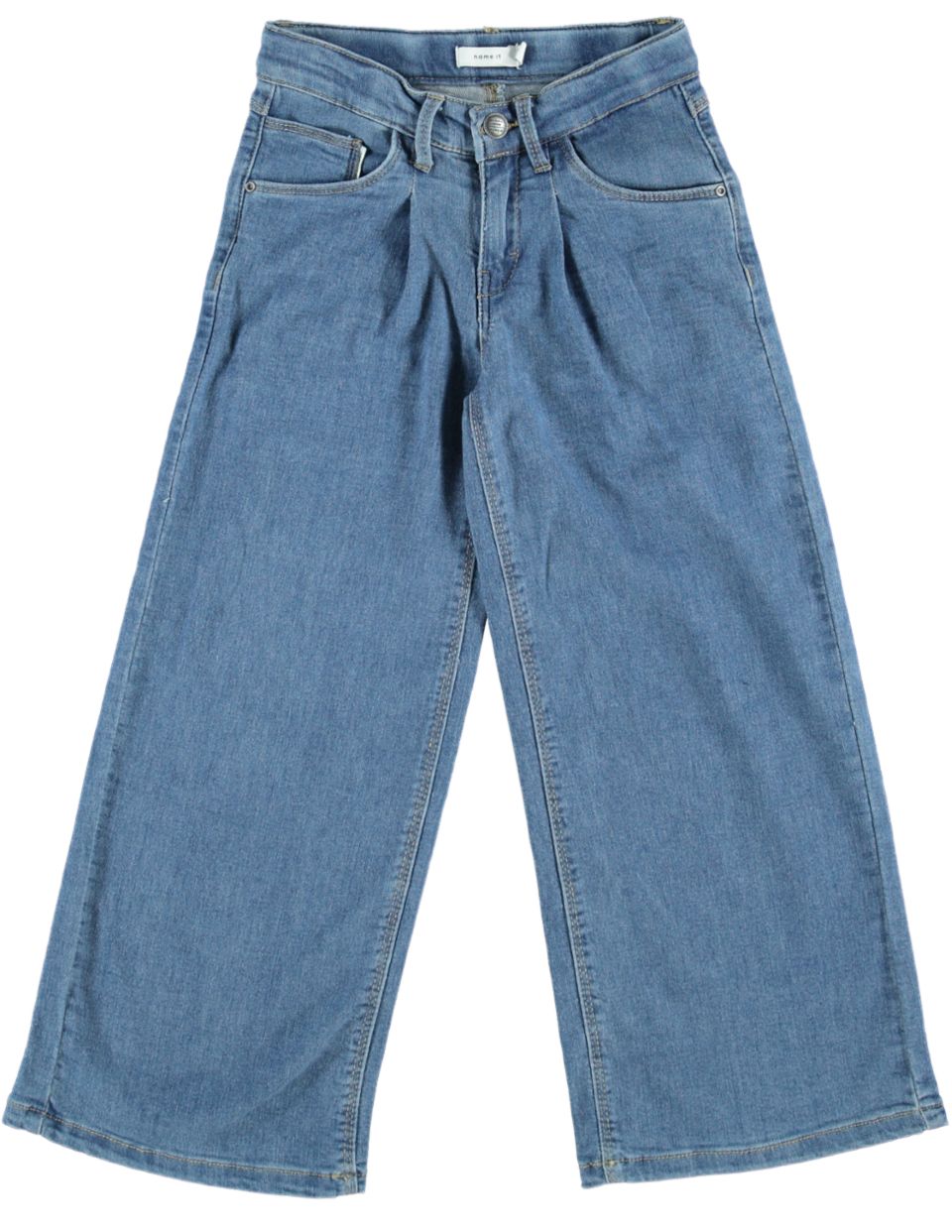 Name it Kinderkleding Meisjes Wide Jeans Bella Medium Blue - 146