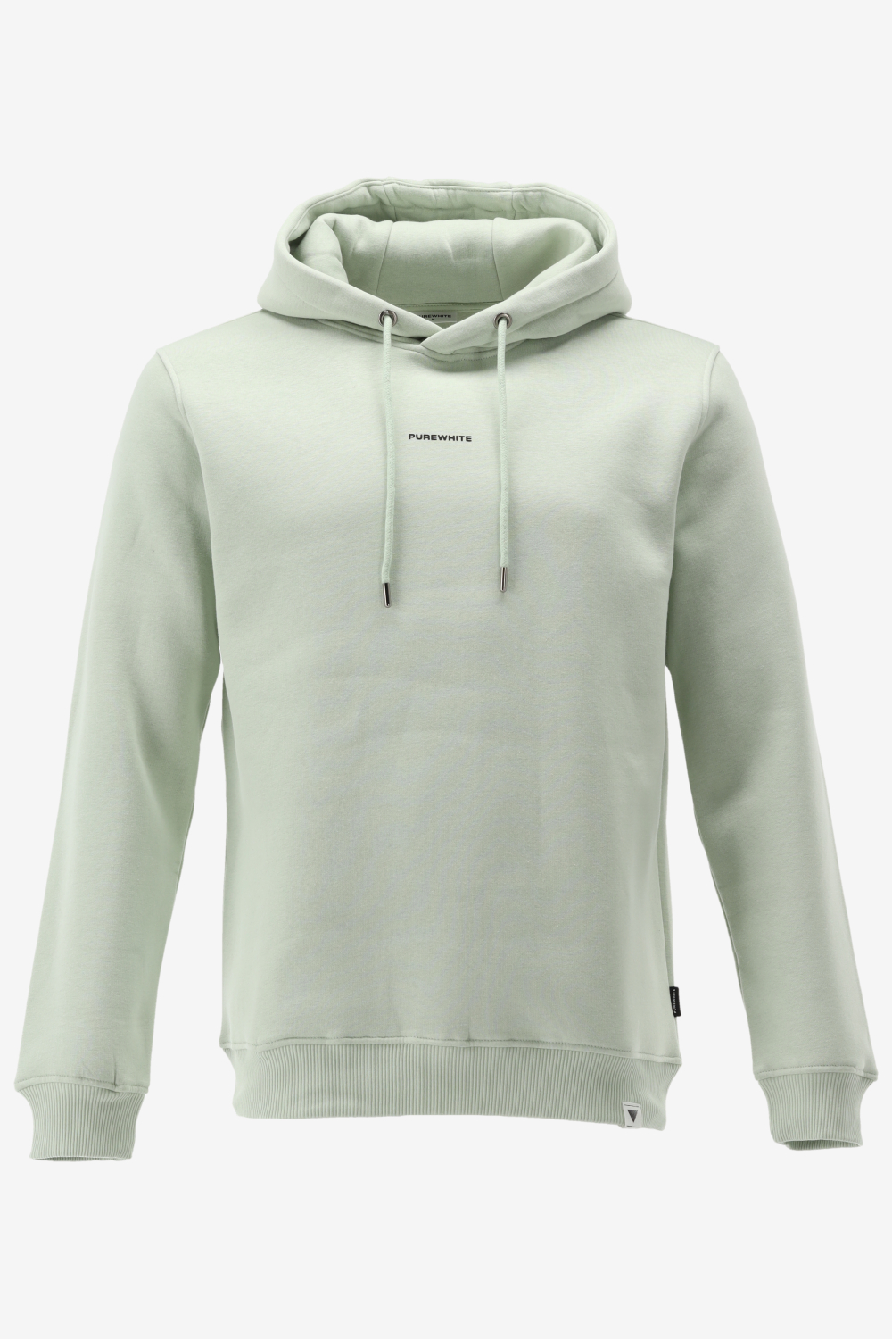 Purewhite -  Heren Regular Fit  Essential Hoodie  - Groen - Maat XS