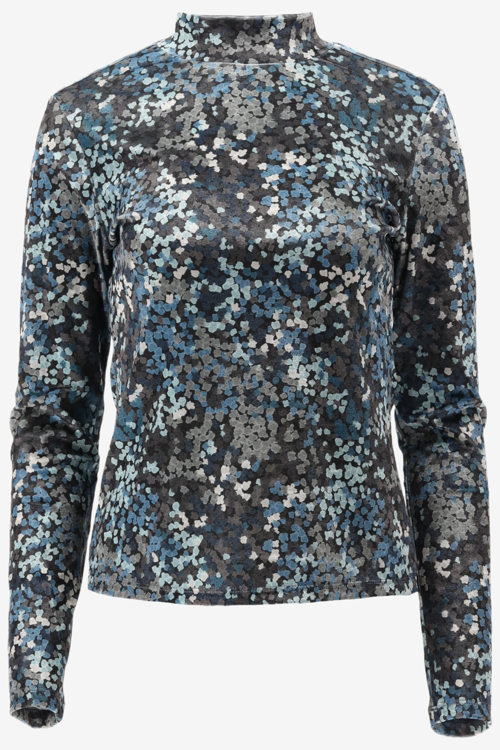 Catwalk Junkie Ls Cloudy Leaves Tops & T-shirts - Blauw