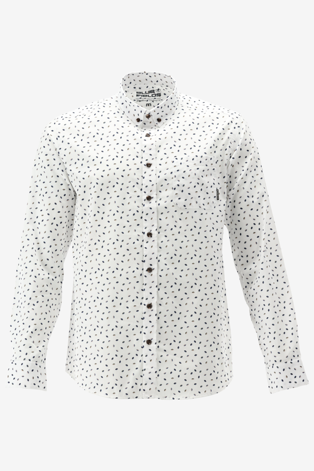 BlueFields Overhemd Regular Fit Overhemd Met Allover Print 21442001 1159 Mannen Maat - XL