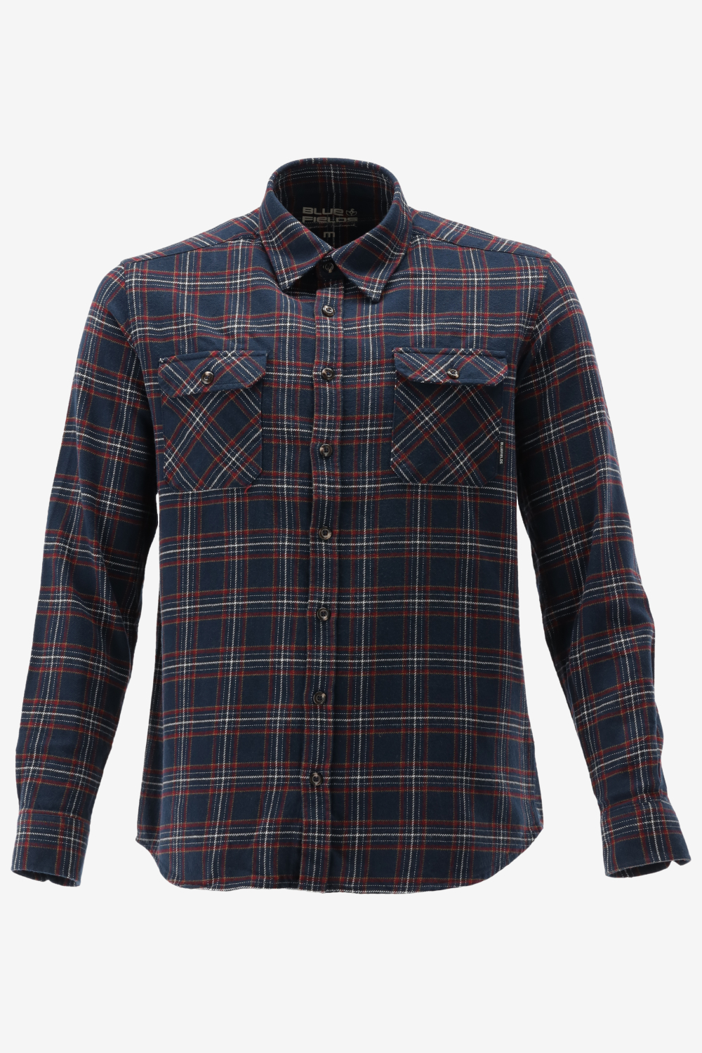 BlueFields Overhemd Twill Overhemd Met Klepzakken 21542020 5947 Mannen Maat - XL
