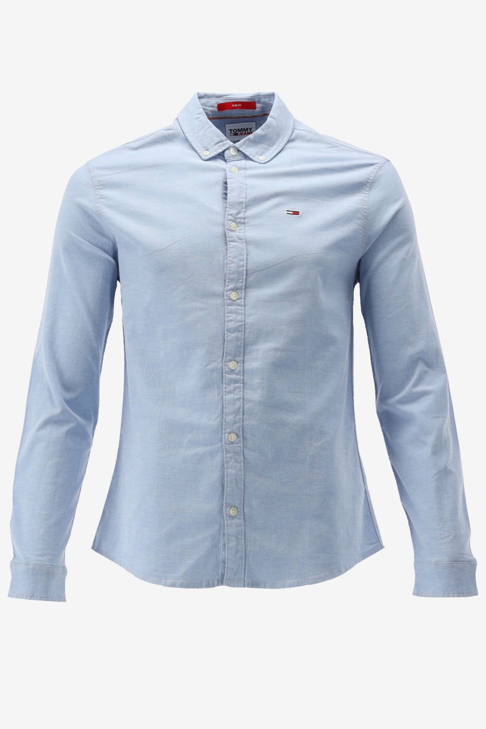 Tommy Jeans - Heren Overhemden Slim Fit Oxford Stretch - Blauw - Maat XXL