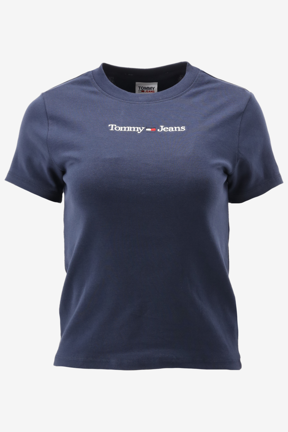Tommy Hilfiger TJW BABY SERIF LINEAR SS Dames T-shirt - Blauw - Maat M