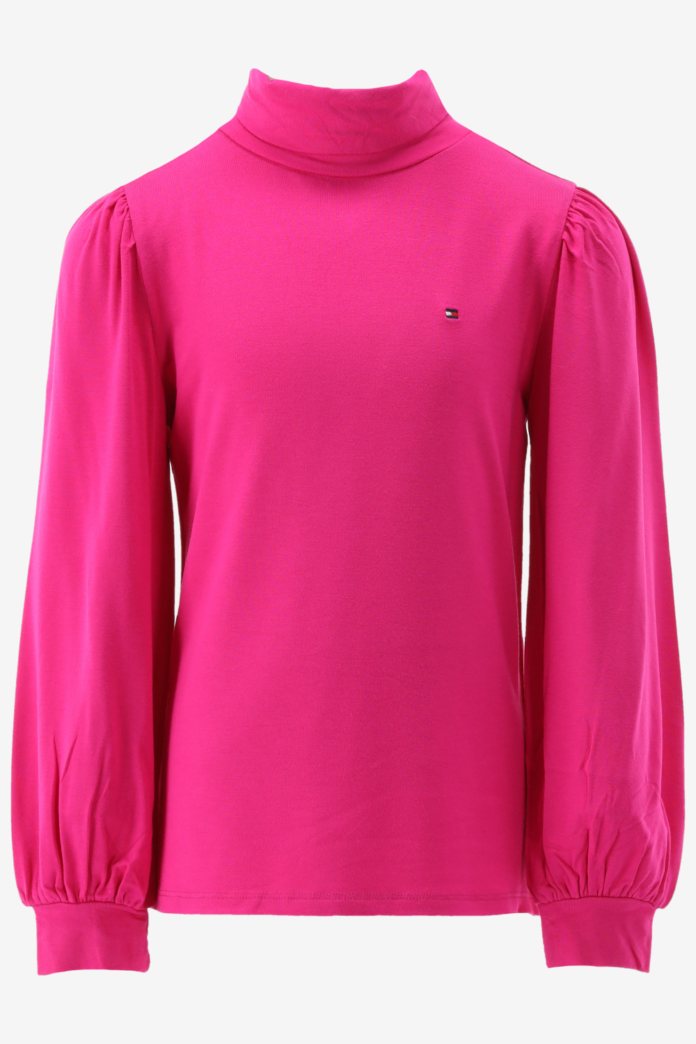 Tommy Hilfiger Turtle Neck Knit Top L/s Tops & T-shirts - Fuchsia