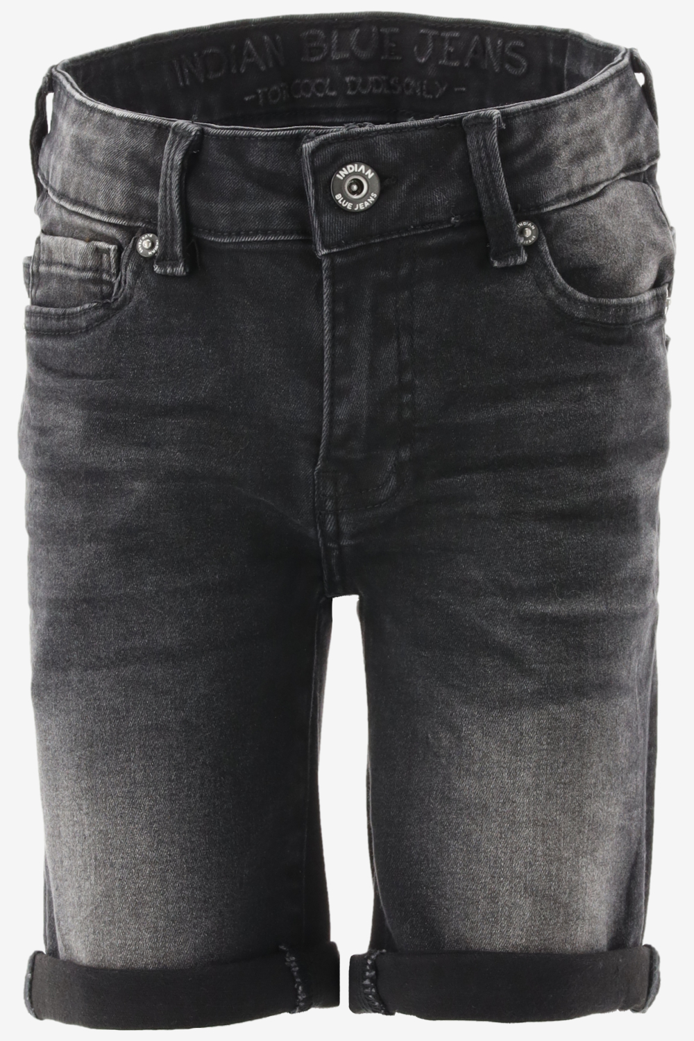 Indian Blue Jeans Black Andy Short Broeken Jongens - Zwart - Maat 140