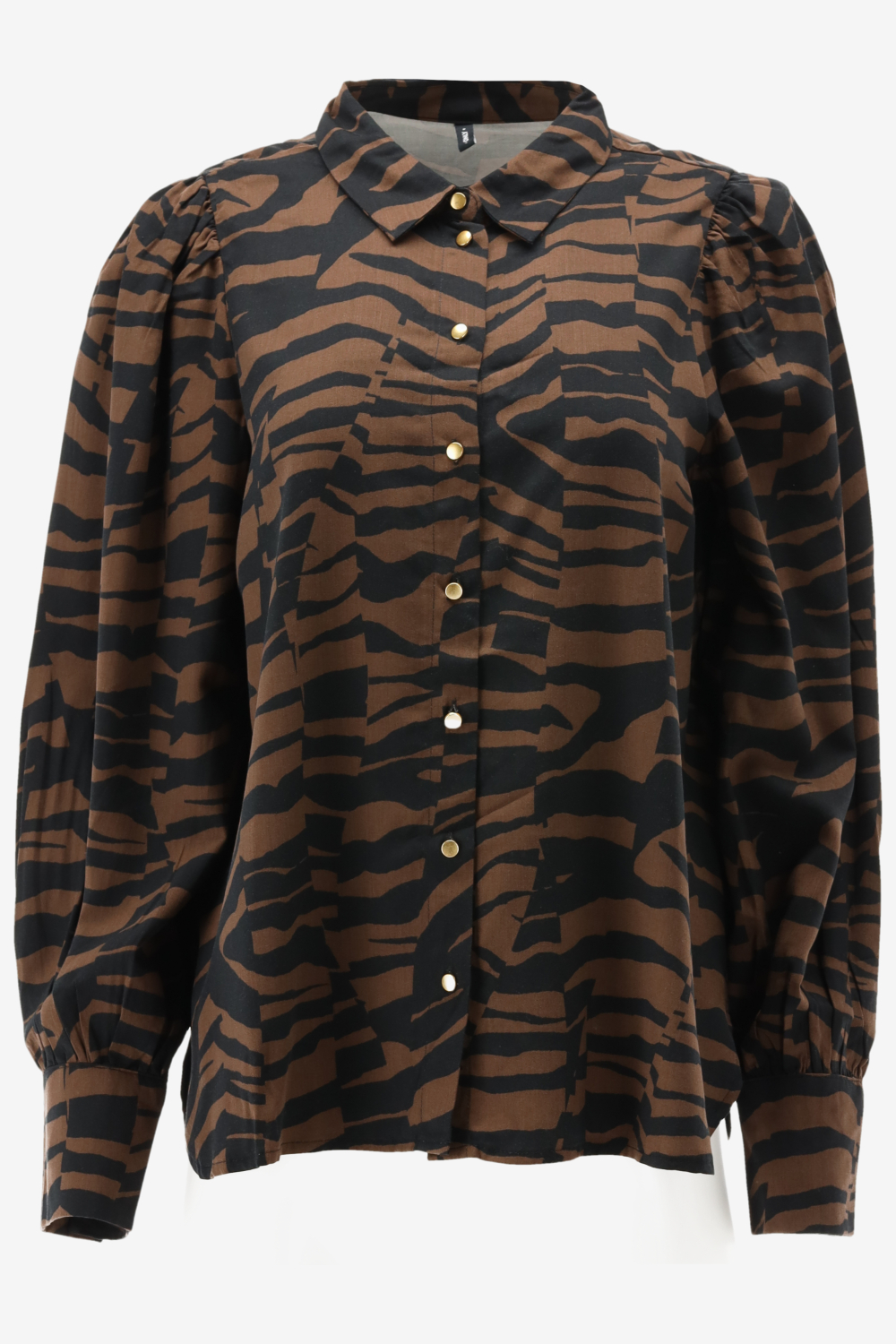 Only Blouse Onlbree L/s Shirt Ptm 15304885 Chestnut/graphic An Dames Maat - S