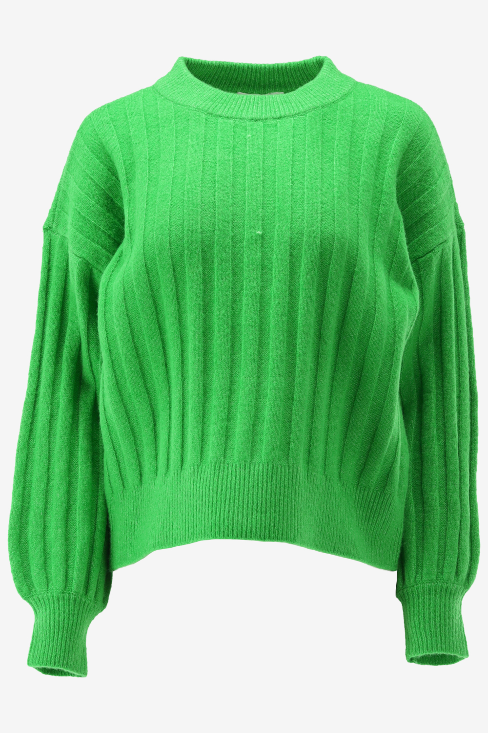 Vila Trui Vitycia L/s O-neck Knit Top/su 14088052 Bright Green/melange Dames Maat - L