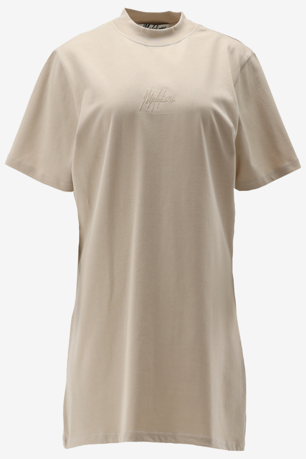 Malelions Firma T-Shirt Jurk Dames Zand