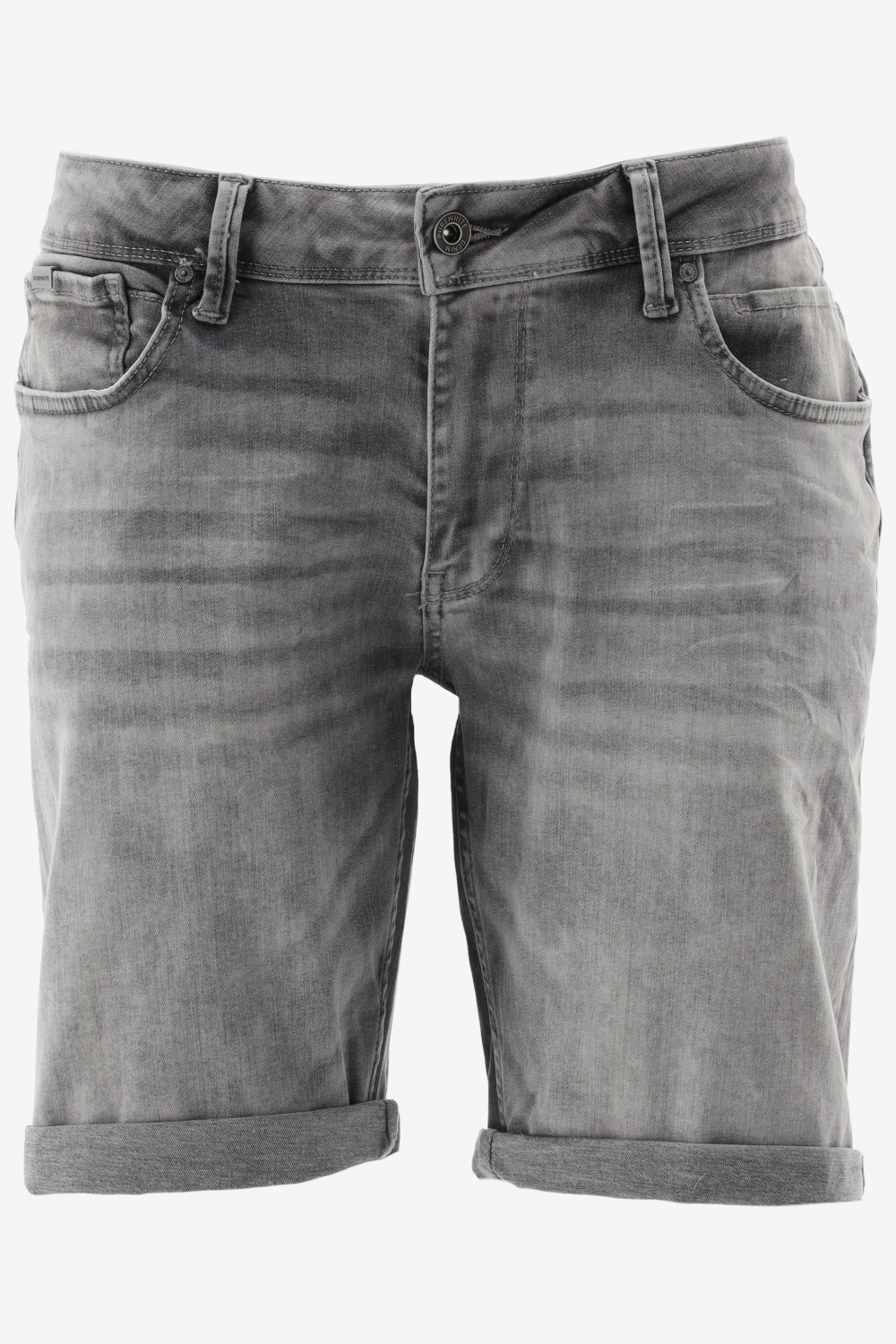 Purewhite - Heren Skinny fit Denim Shorts - Denim Mid Grey - Maat 27