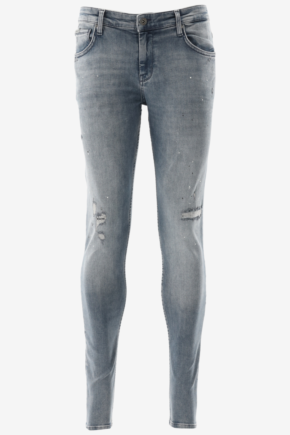 Purewhite - Dylan Painted Super Heren Skinny Fit Jeans - Blauw - Maat 36