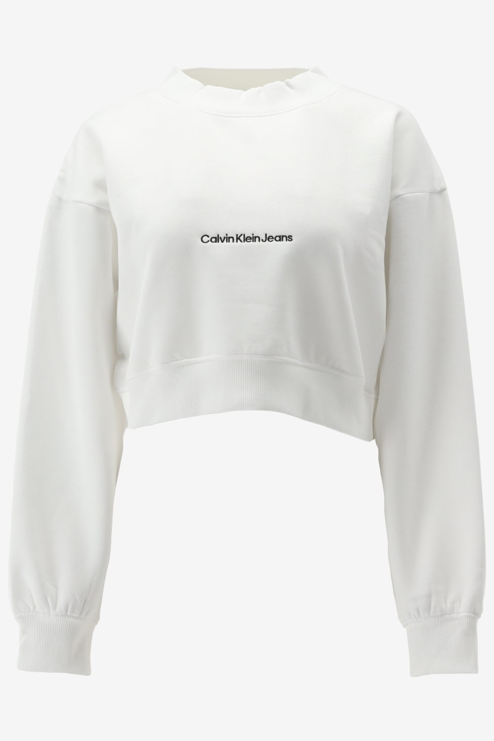 Calvin Klein Cropped Sweatshirt Dames - Wit - Maat L