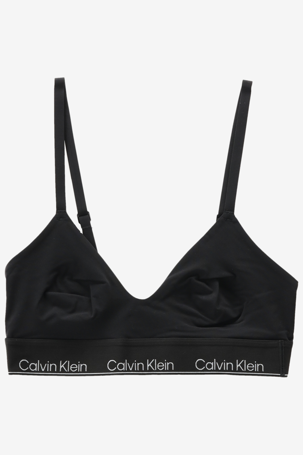Calvin Klein dames modern performance microfiber triangle bralette zwart - L