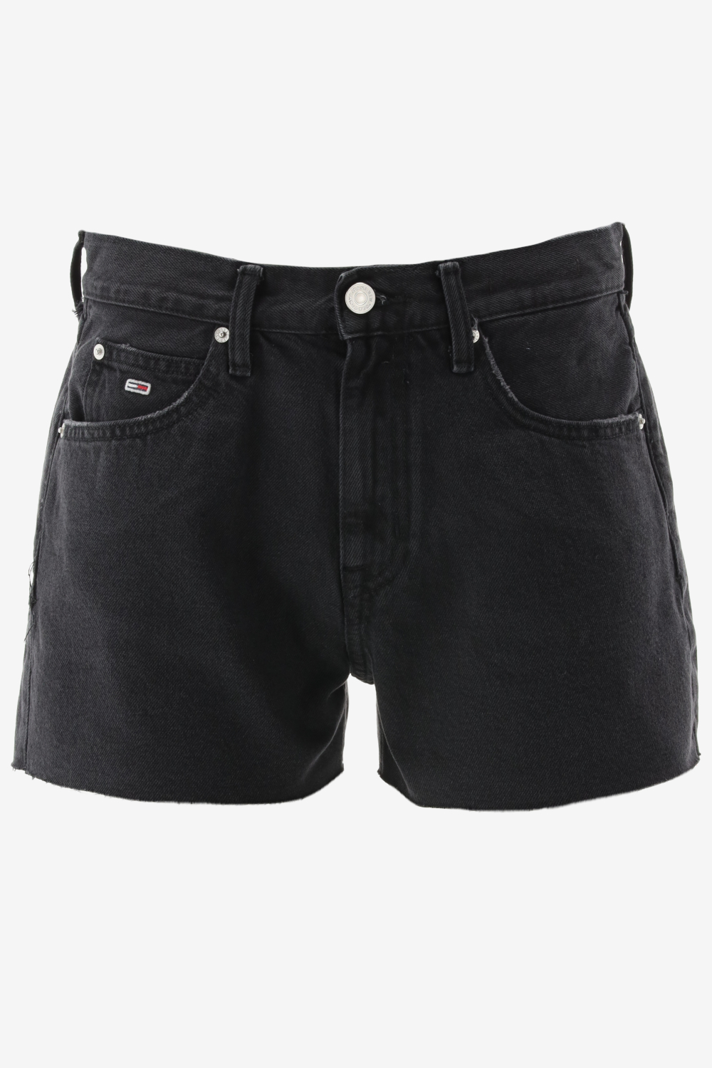 Tommy Jeans Hot Pant Short Bg0085 Broeken & Jumpsuits Dames - Jeans - Broekpak - Zwart - Maat 26