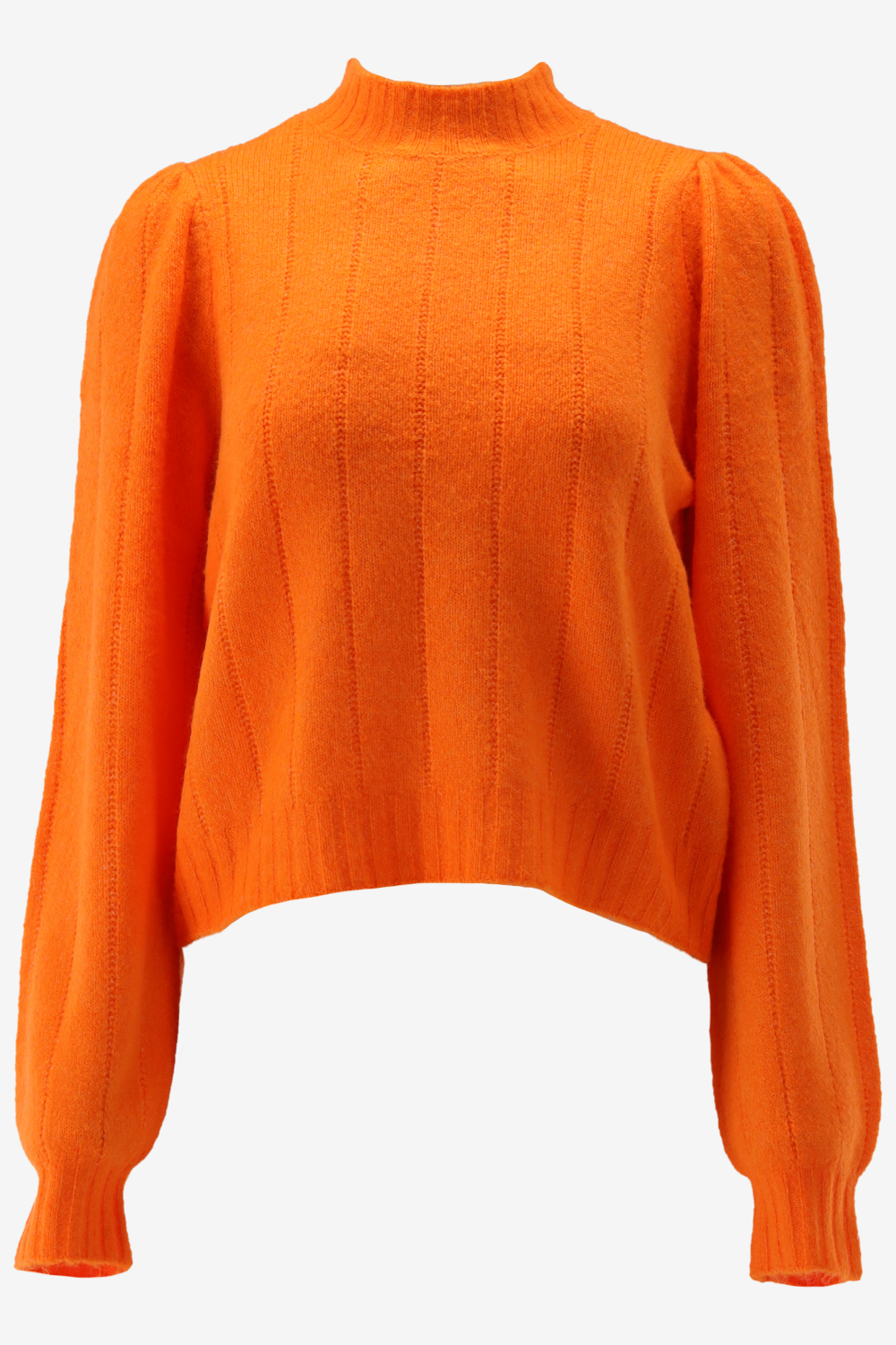 Vero Moda Maxin Ls Highneck Pullover Vibrant Orange ORANJE L
