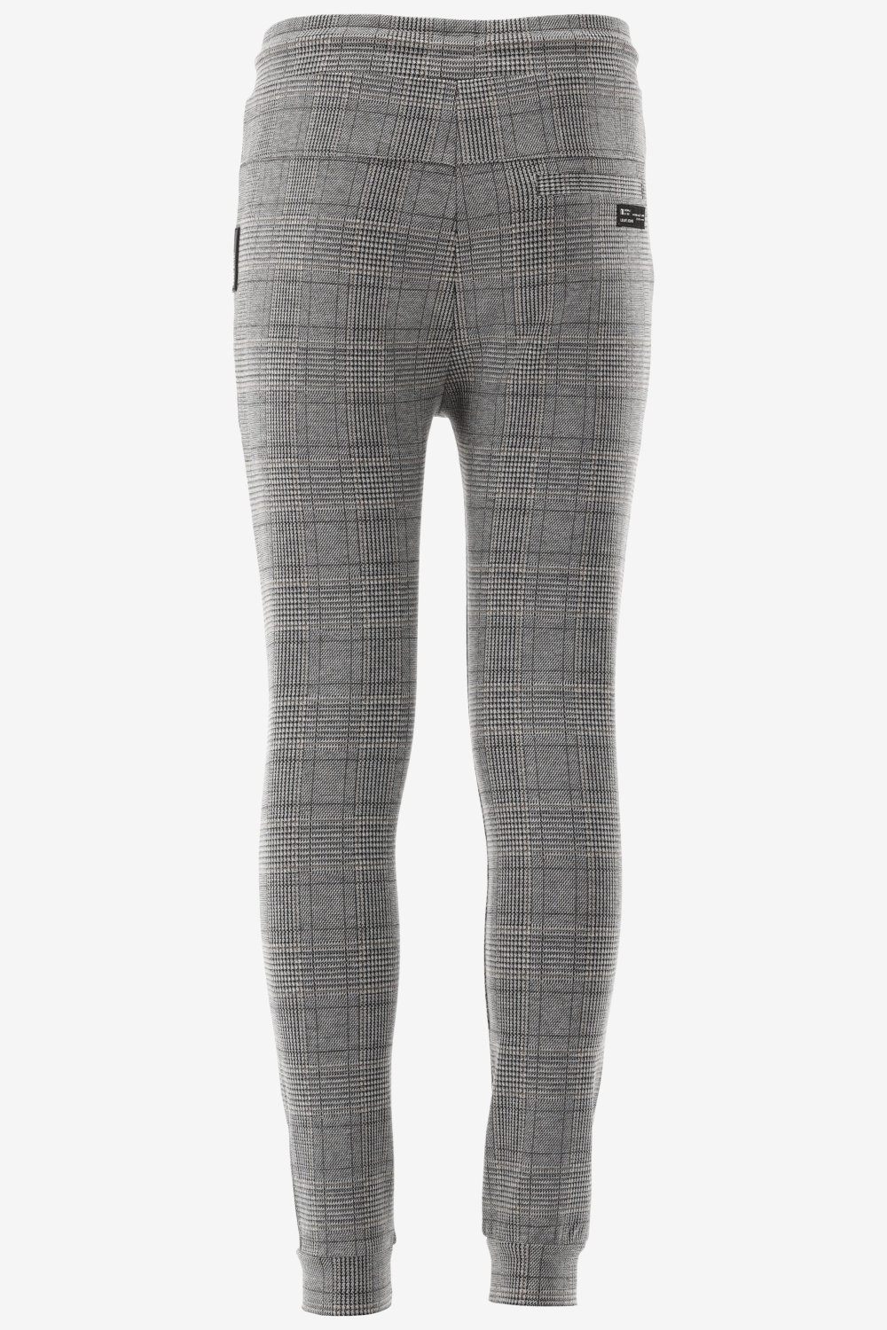 Indian Blue Chino Check Jogpant zip