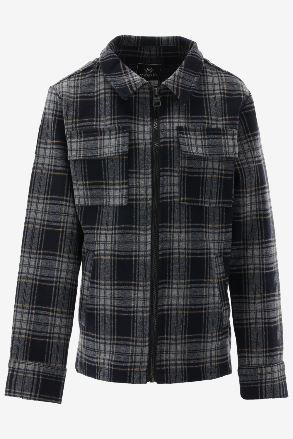 Indian Blue Overhemd Shirt Jacket Check