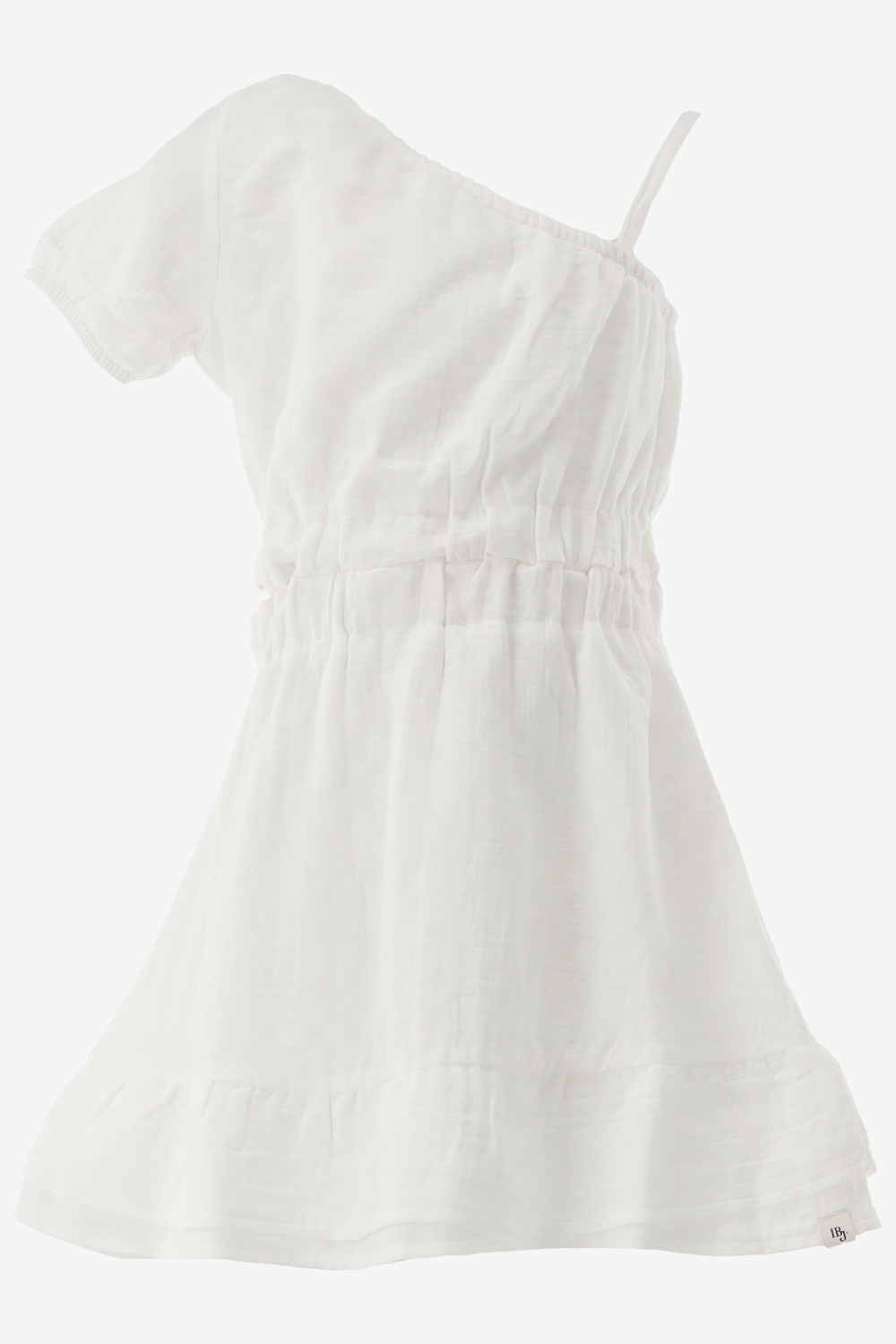 Indian blue jurk off shoulder dress maat 128/8J