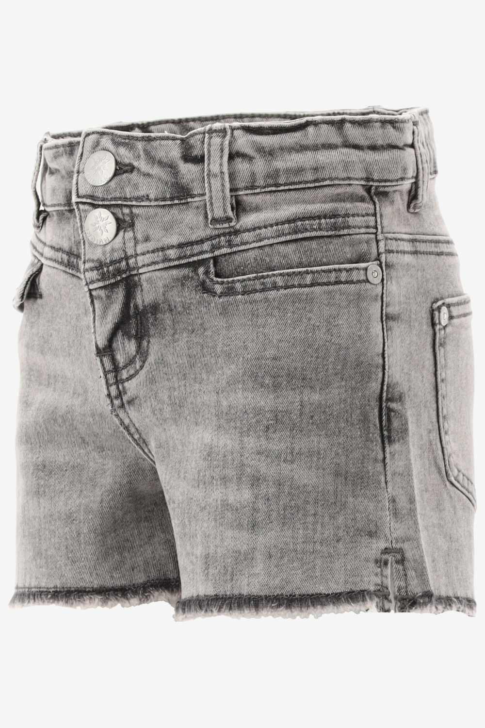 Indian Blue Short Grey Denim Short Pocket