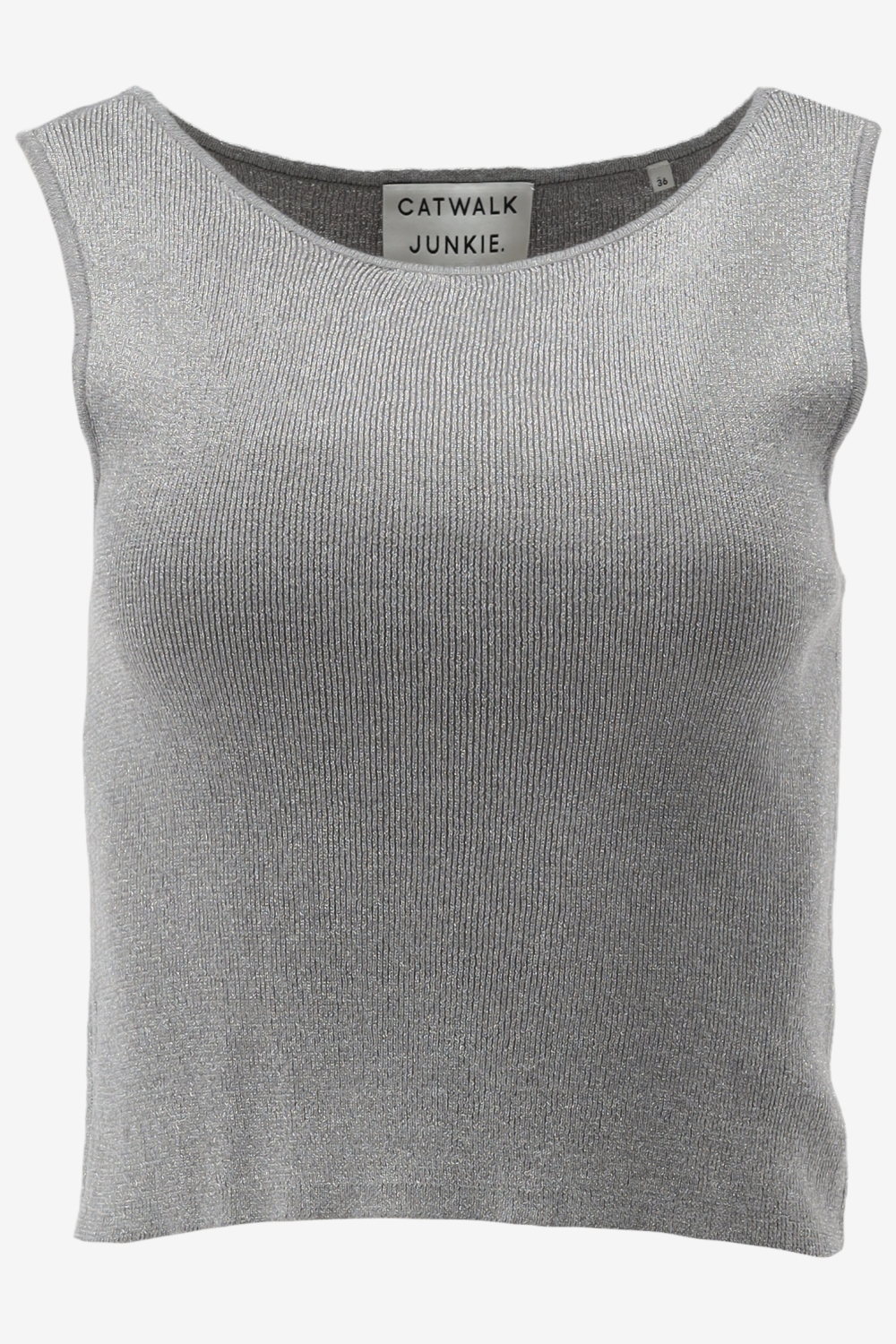 Catwalk Junkie Singlet Metallic knitted top