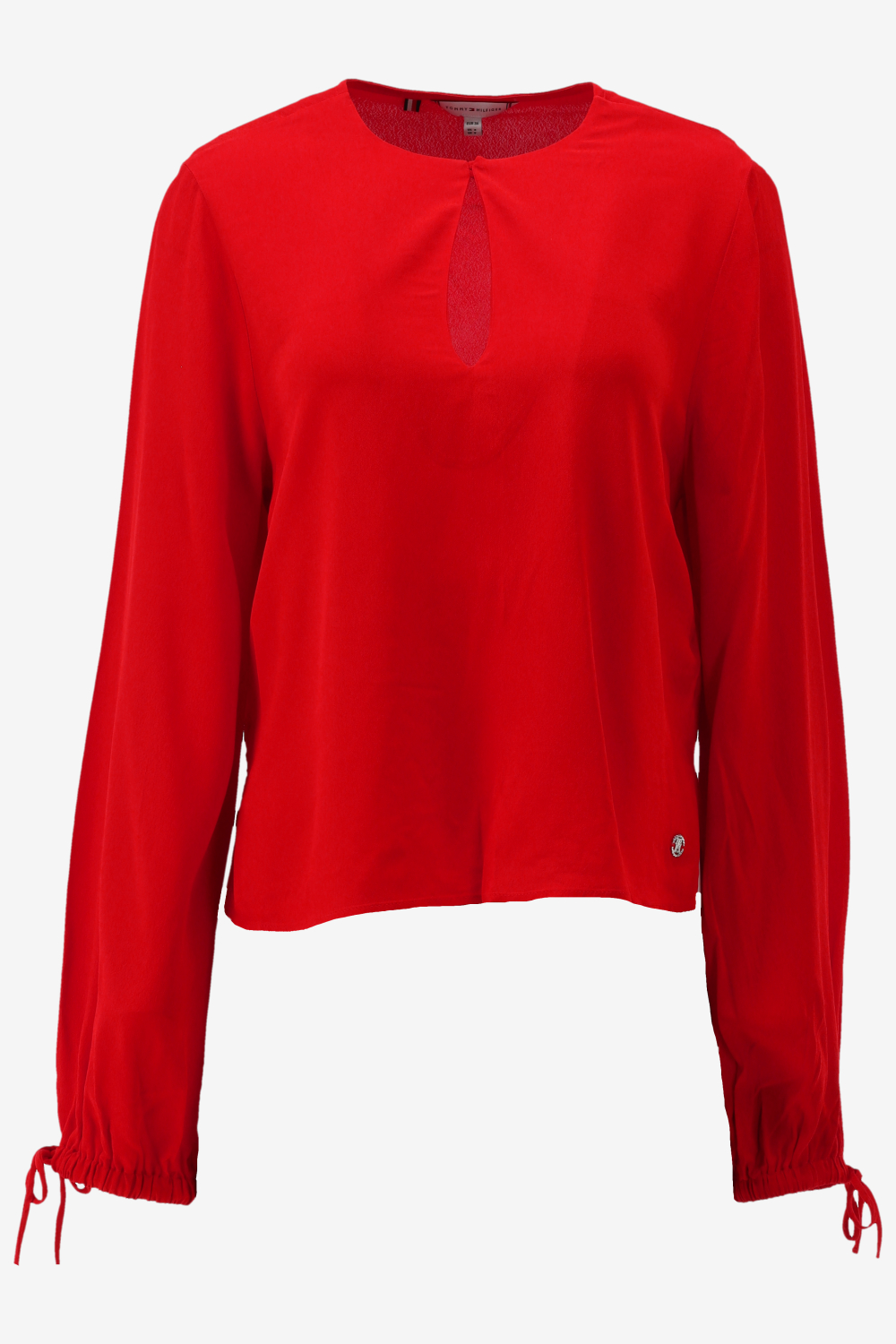 Tommy hilfiger blouse viscose crepe solid maat 34
