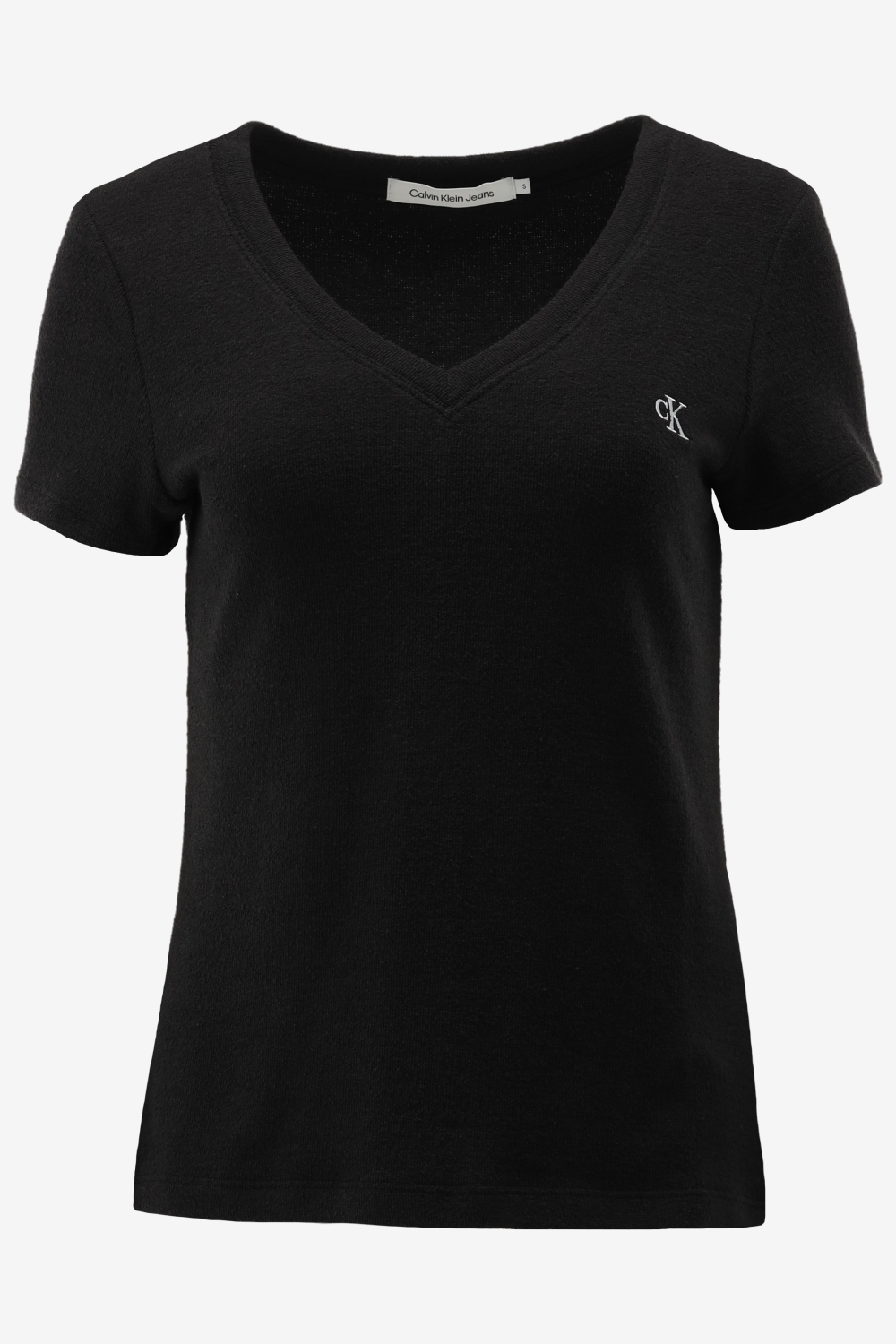 Calvin Klein T-shirt SLUB RIB V-NECK TOP