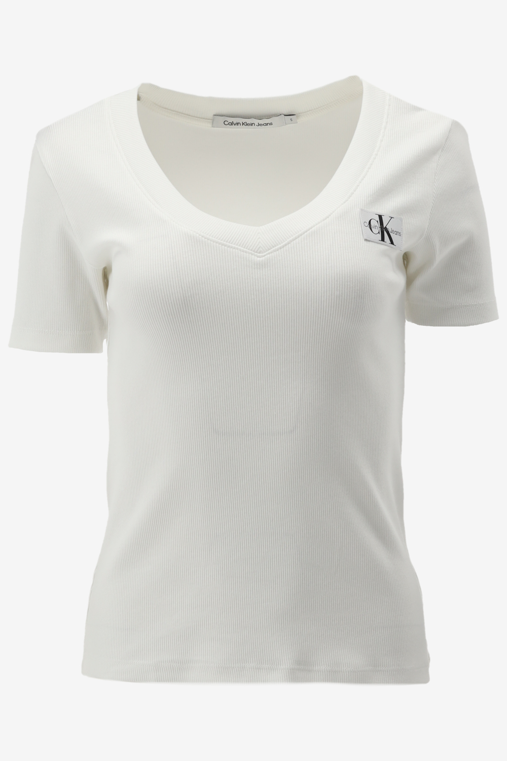 Calvin Klein T-shirt WOVEN LABEL RIB V-NE