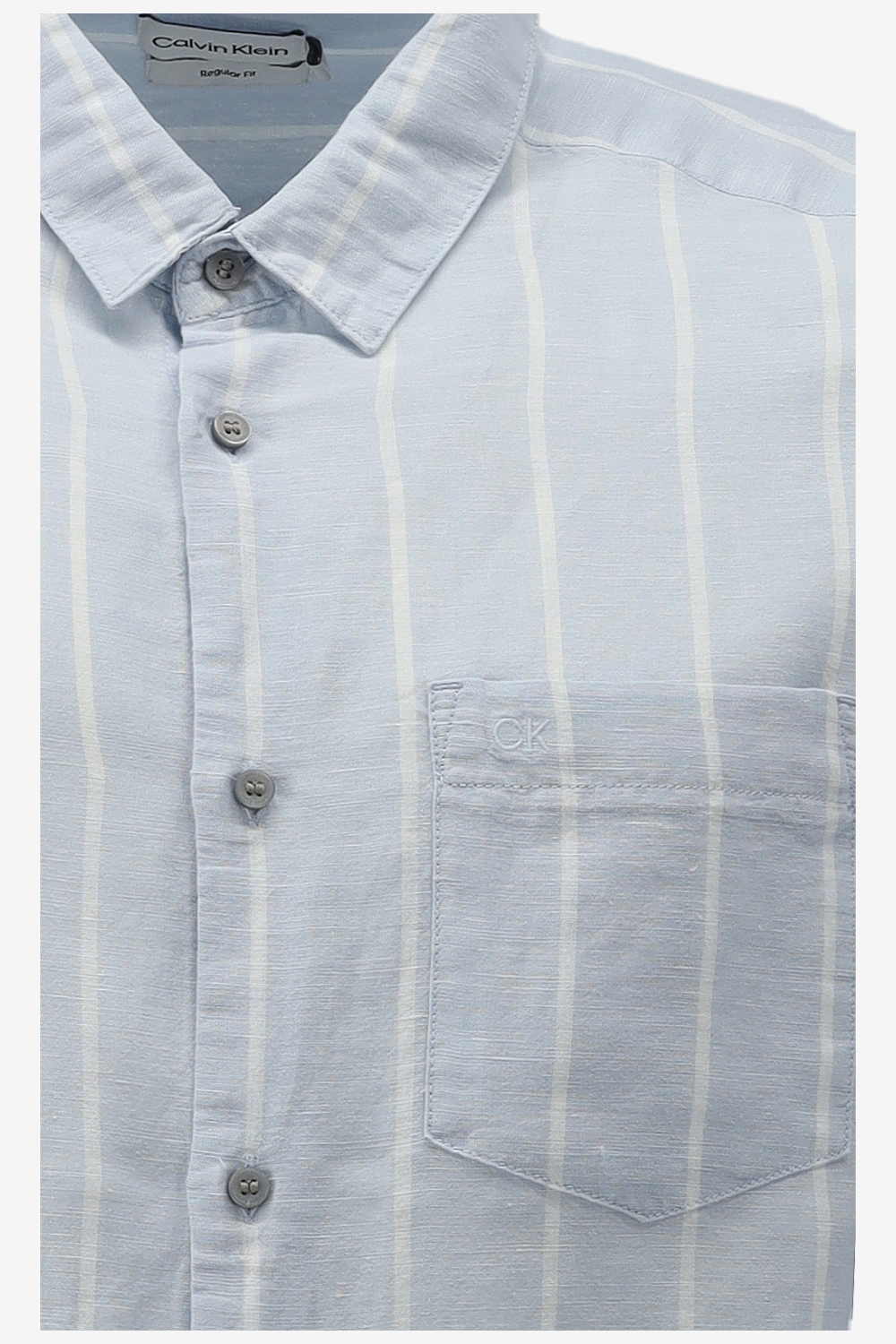 Calvin Klein Casual Shirt LINEN COTTON STRIPE