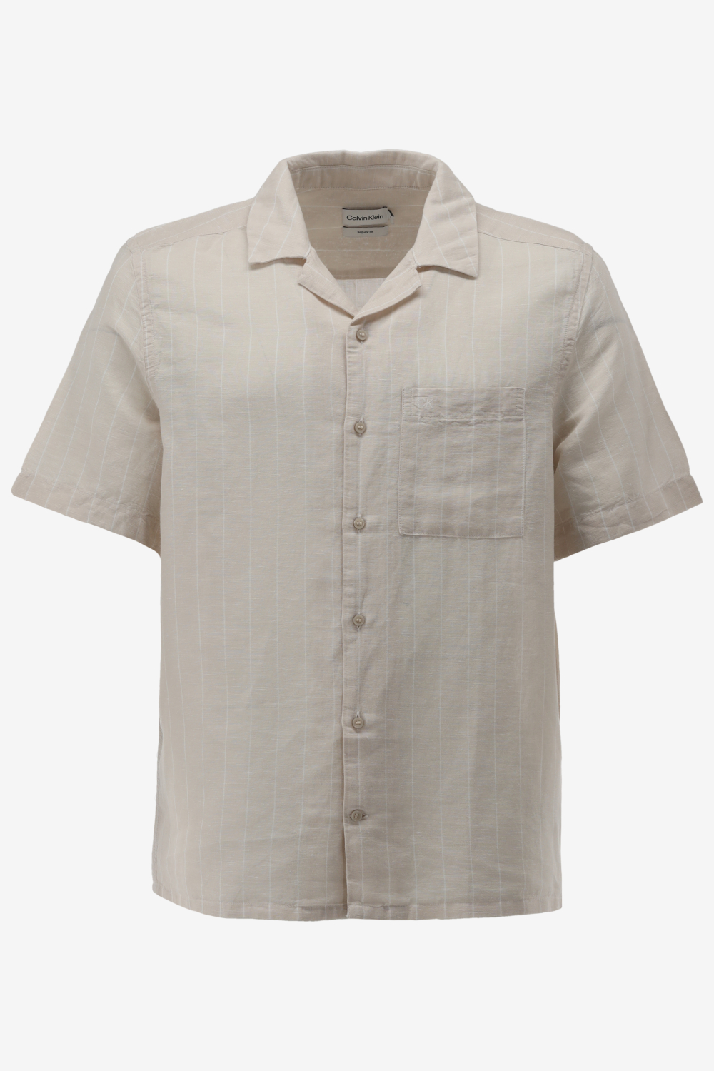 Calvin Klein Casual Shirt LINEN COTTON STRIPE