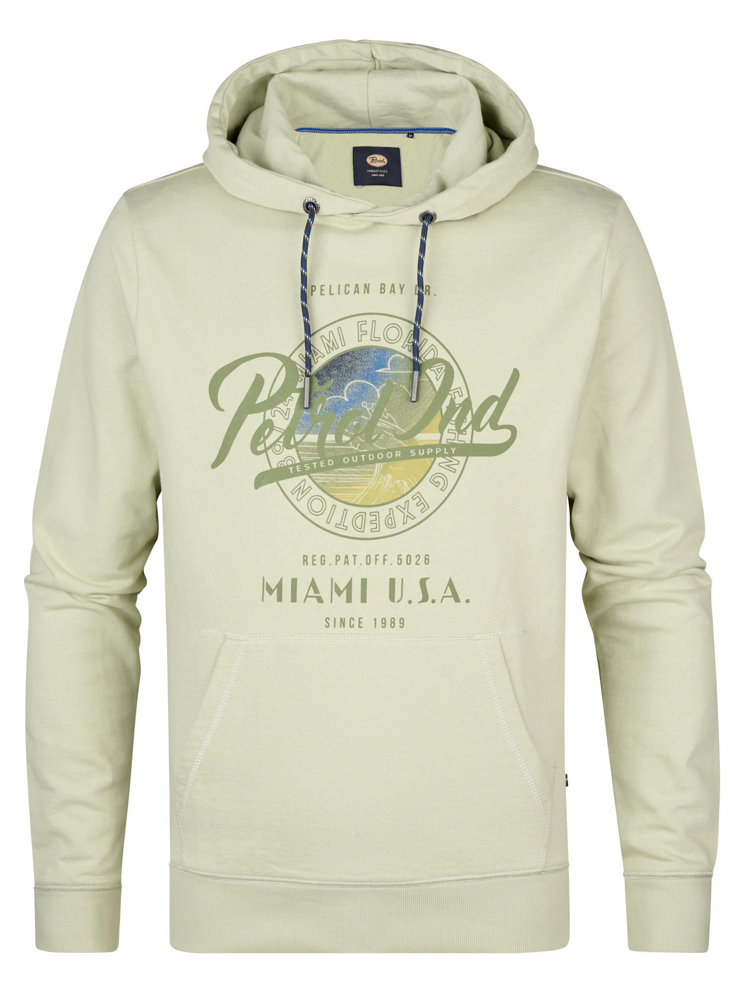 Petrol Industries Hoodie met geborduurd logo