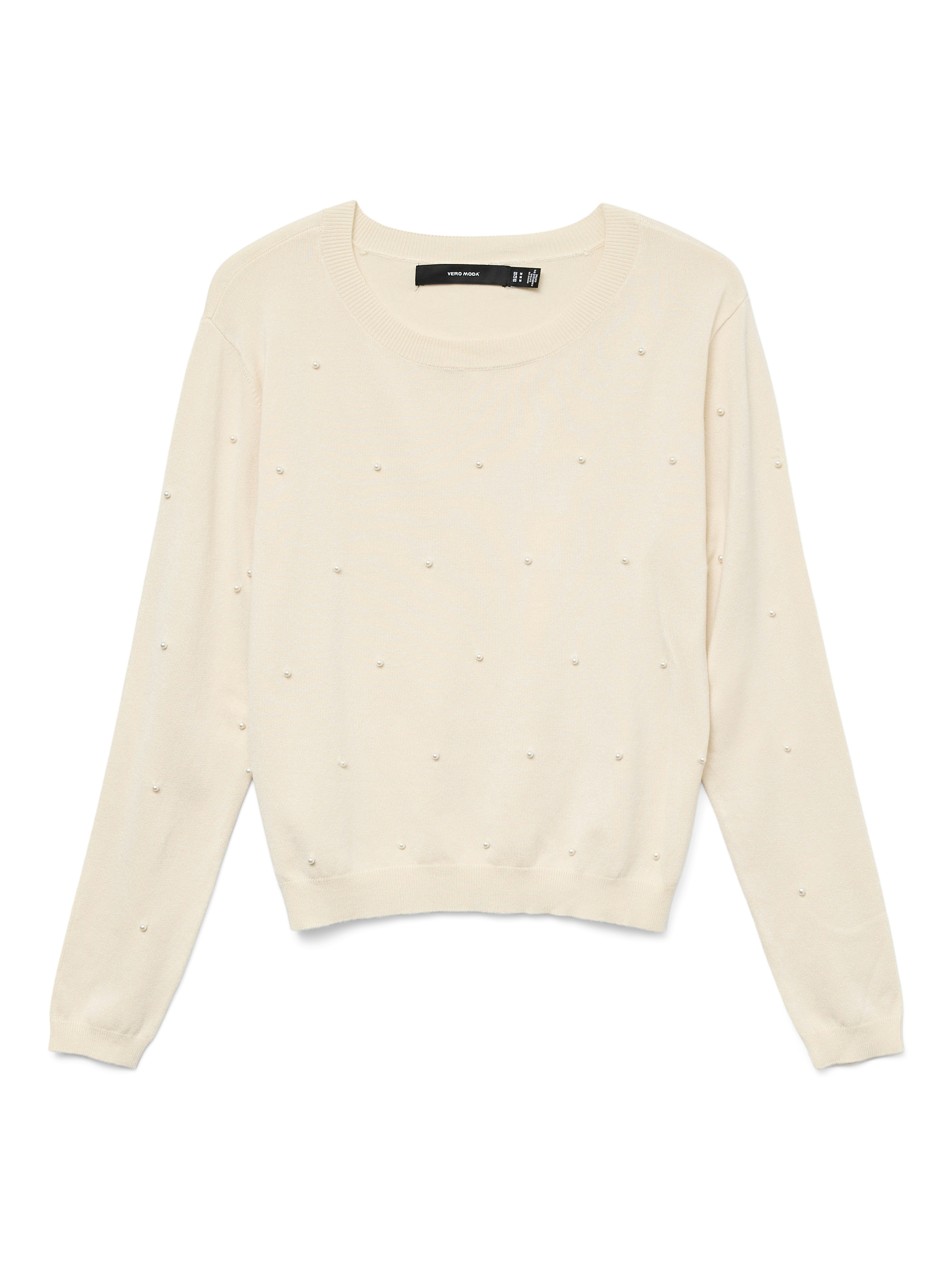 Vero Moda Trui met ronde hals VMGLORY PEARL LS O-NECK PULLOVER BOO