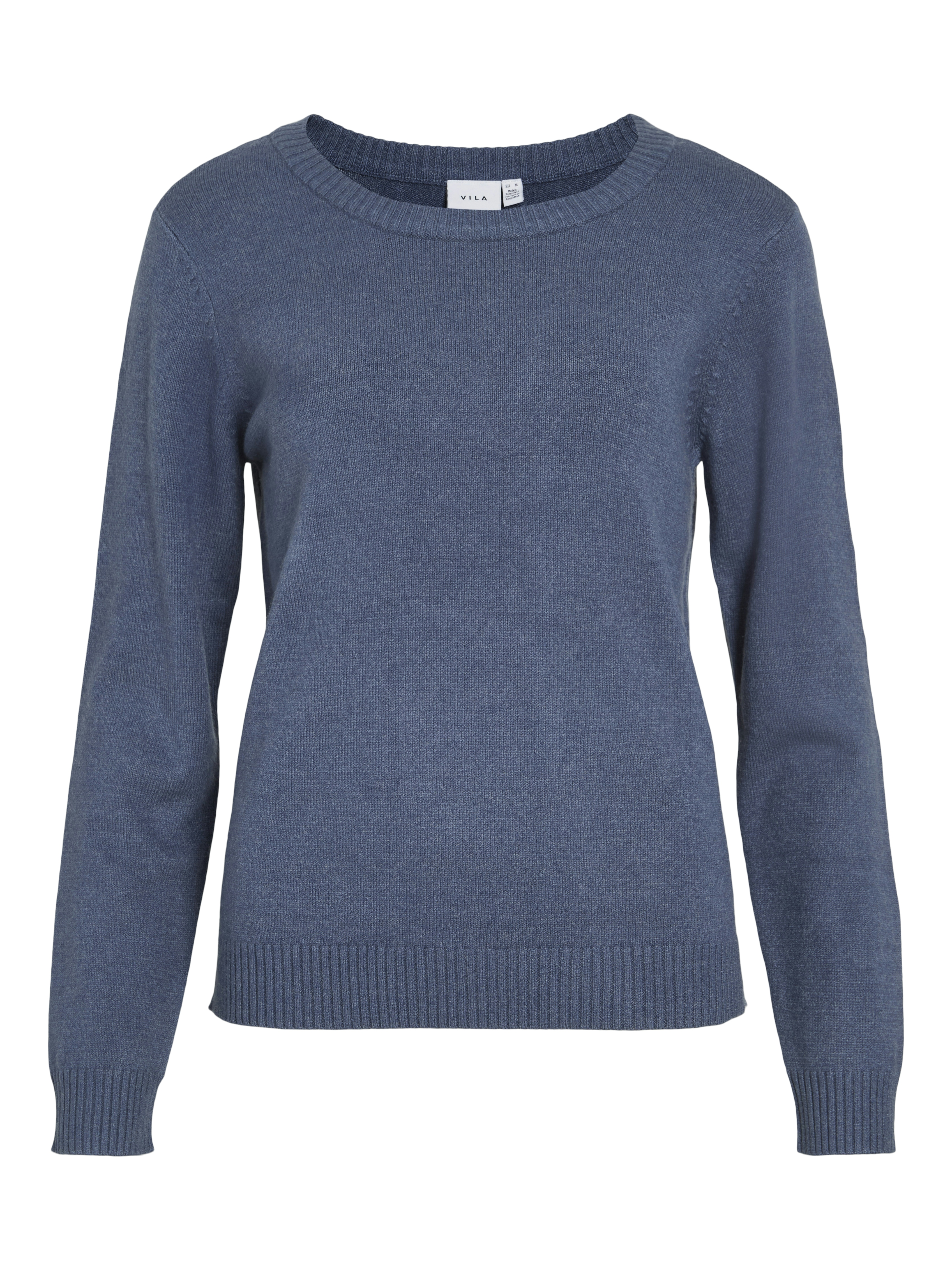 Vila Trui met ronde hals VIRIL O-NECK L/S KNIT TOP - NOOS