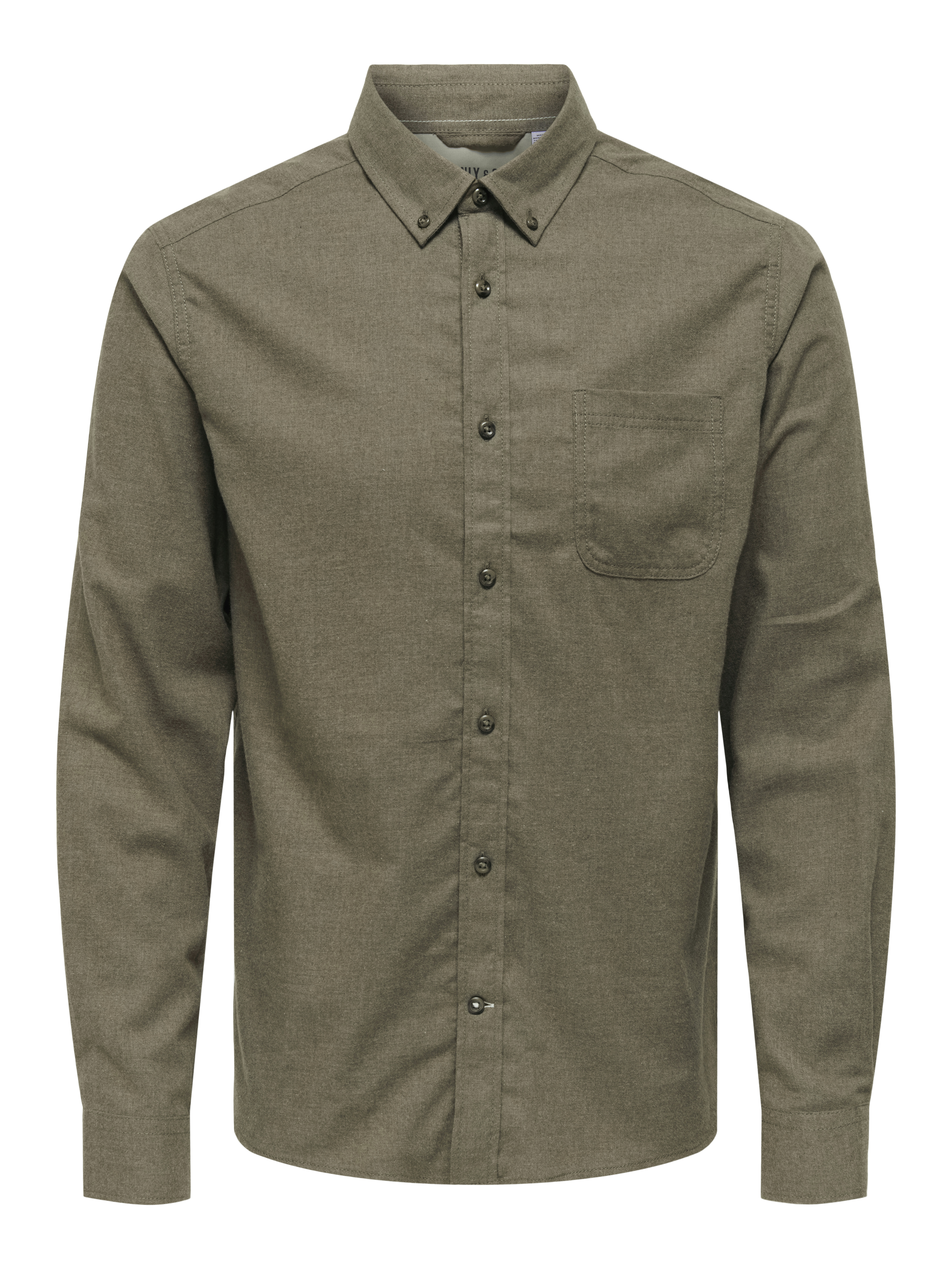 ONLY & SONS Overhemd met lange mouwen ONSROAD LIFE REG MELANGE LS SHIRT NOOS