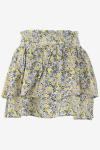 Indian Blue Rok Flower Skirt Short Length