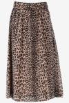 Catwalk Junkie Rok A-line pull-on leopard skirt