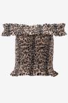 Catwalk Junkie Blouse Off-shoulder leopard smock top