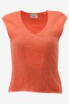 Catwalk Junkie Singlet Smocked slim stretch v-neck to