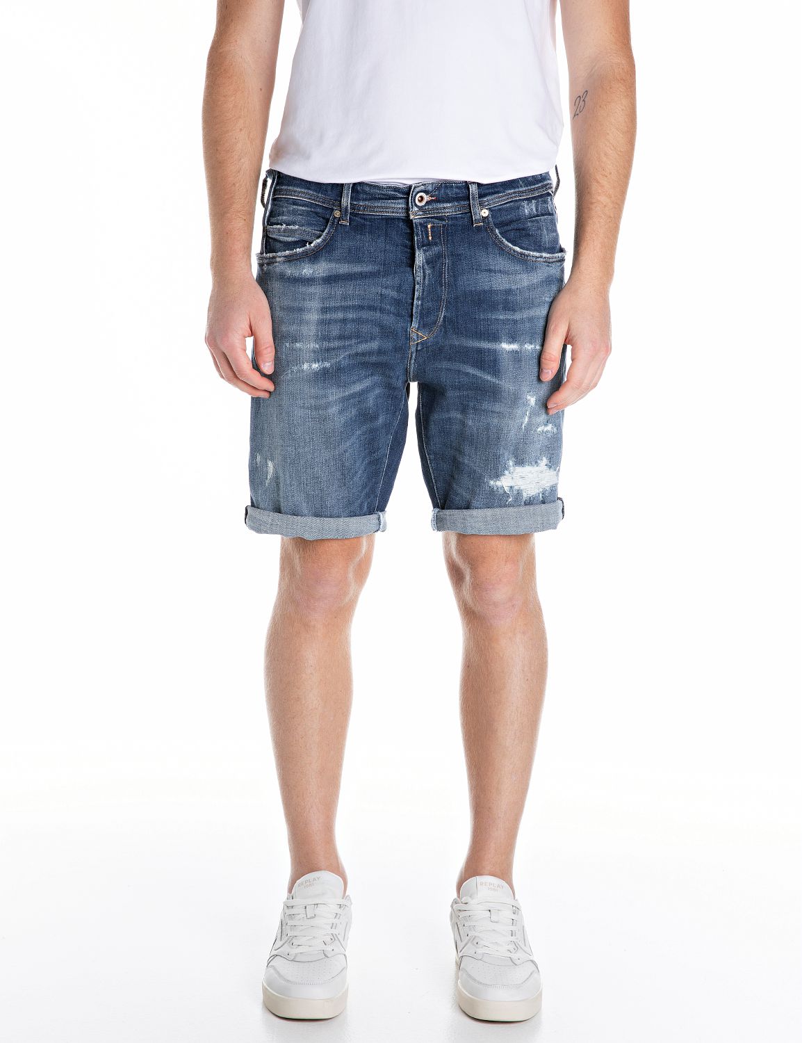 Replay | Heren | Short Blauw