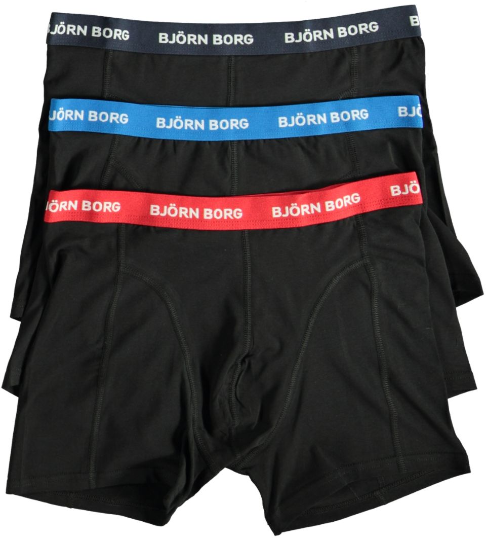 Boxers Björn Borg Cotton Stretch Boxers 3Pack Zwart 2