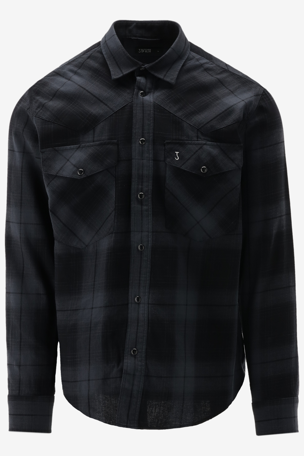 Butcher of Blue Casual Shirt CARTER WEST BLACK CHECK maat S