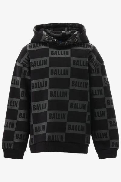Ballin Hoodie CHECK LOGO PRINT