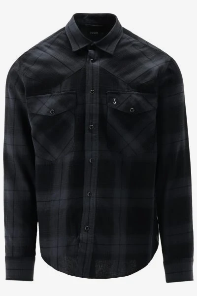 Butcher of Blue Casual Shirt CARTER WEST BLACK CHECK