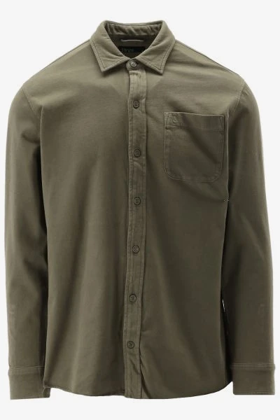 Butcher of Blue Casual Shirt AIDAN PEACHED JERSEY