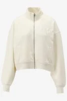 Calvin Klein Sweatvest SATIN APPLIQUE ZIP-T, YBI - productfoto