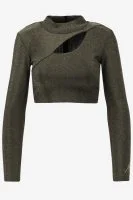 Malelions Top SPARKLING CUT-OUT CROP TOP