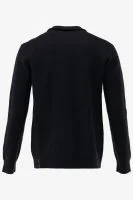 Butcher of Blue Vest HUNT BOILED WOOL CARDIGAN - productfoto