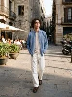 Jack&Jones Premium Casual Shirt BLUHARVY TWILL