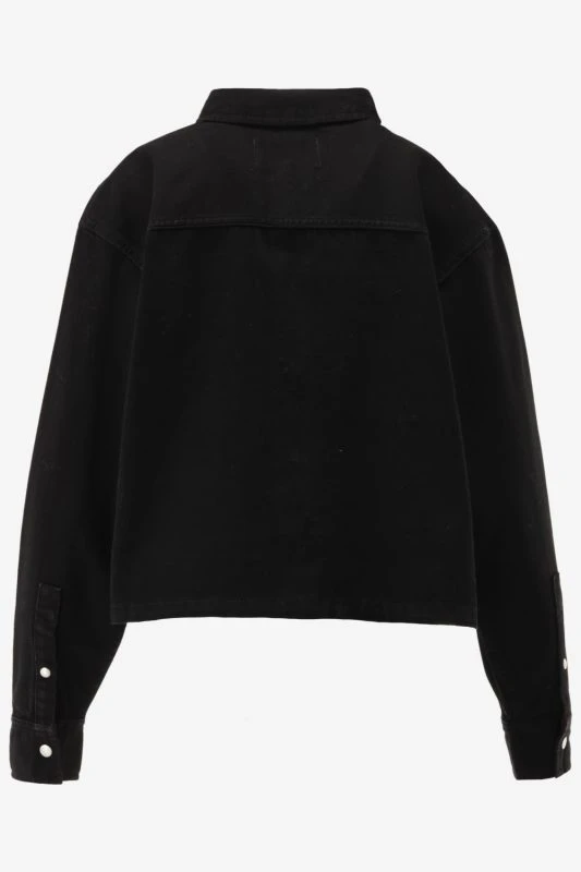 Calvin Klein Spijkerjas CROPPED DAD DENIM SH - productfoto