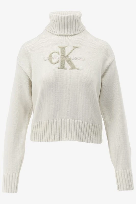 Calvin Klein Trui CHENILLE MONOLOGO SW, YBI - productfoto